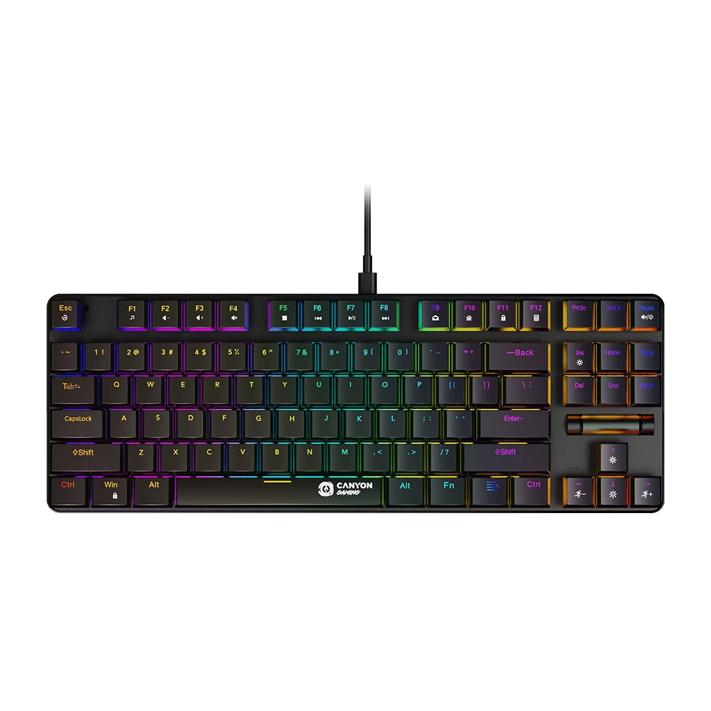 CANYON Cometstrike TKL GK-50 87keys Mechanical keyboard 50million times life with VS11K30A solution GTMX red - image 1