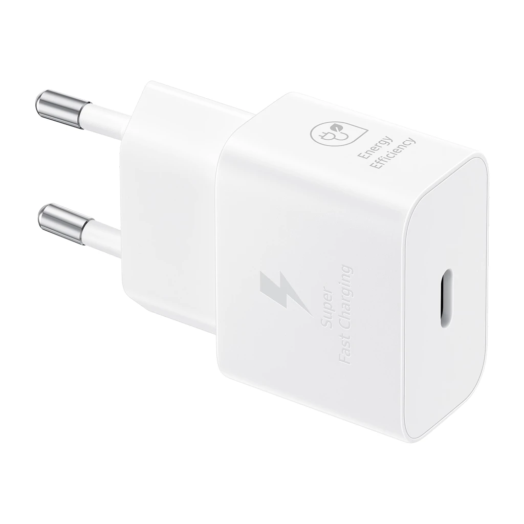 Samsung Brzi USB-C Punjač 25W bijele boje - Brzo punjenje, USB-C priključak, 25W izlazna snaga, kompaktan dizajn - image 1