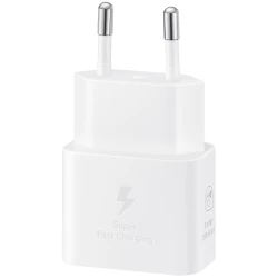 Samsung Brzi USB-C Punjač 25W bijele boje - Brzo punjenje, USB-C priključak, 25W izlazna snaga, kompaktan dizajn - thumbnail 2