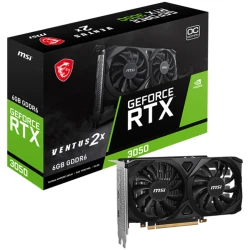 MSI NVIDIA GeForce RTX 3050 VENTUS 2X 6G OC - 6GB GDDR6, PCI-E, Ray Tracing, DLSS, VR Ready - thumbnail 1