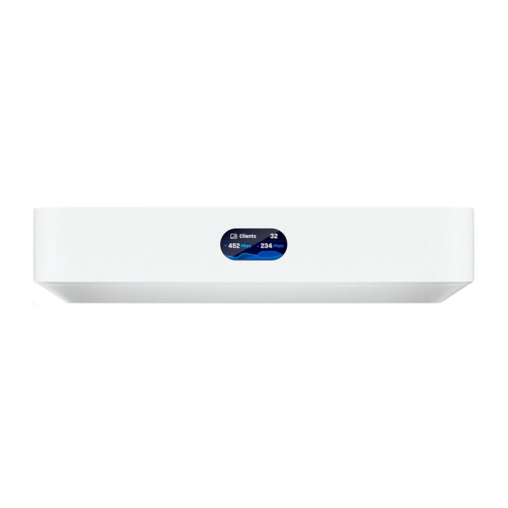 UBIQUITI Compact UniFi Cloud Gateway with a full suite of advanced routing and security features:Runs - image 1