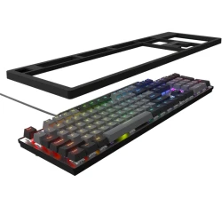 LORGAR Azar 514 Wired mechanical gaming keyboard RGB backlight 1680000 colour variations 18 modes keys - thumbnail 6