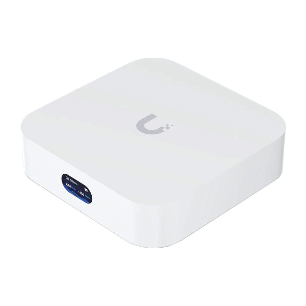 Ubiquiti UX-EU UniFi Cloud Gateway and WiFi 6 access point that runs UniFi Network. Powers - image 1