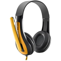 CANYON HSC-1 basic PC headset with microphone combined 3.5mm plug leather pads Flat cable length - thumbnail 3