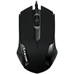 CANYON CM-02 wired optical Mouse with 3 buttons DPI 1000 Black cable length 1.25m 120*70*35mm - thumbnail 1