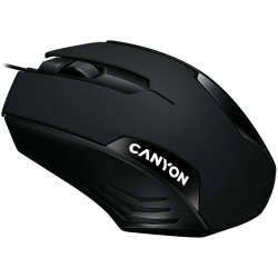 CANYON CM-02 wired optical Mouse with 3 buttons DPI 1000 Black cable length 1.25m 120*70*35mm - thumbnail 2