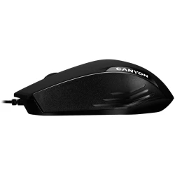 CANYON CM-02 wired optical Mouse with 3 buttons DPI 1000 Black cable length 1.25m 120*70*35mm - thumbnail 3