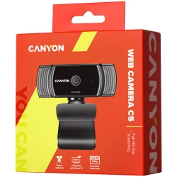 CANYON C5 1080P full HD 2.0Mega auto focus webcam with USB2.0 connector 360 degree rotary - thumbnail 3