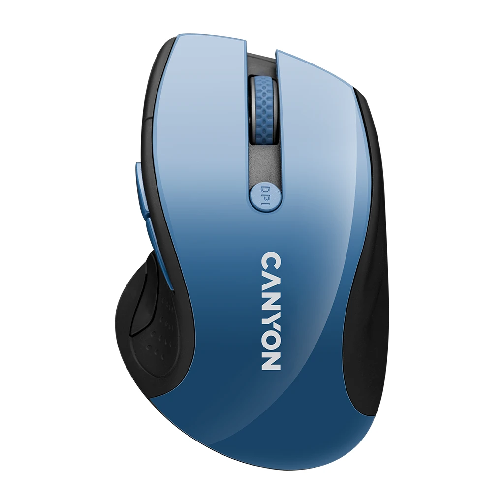 CANYON MW-01 2.4GHz wireless mouse with 6 buttons optical tracking - blue LED DPI 1000/1200/1600 - image 1