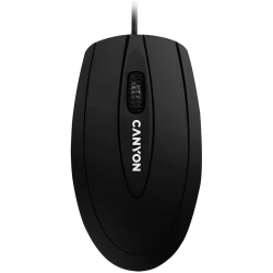 CANYON CM-1 wired optical Mouse with 3 buttons DPI 1000 Black cable length 1.8m 100*51*29mm - thumbnail 1