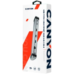 CANYON Višeportna Priključna Stanica DS-6 - 7 Portova, HDMI, USB-C, RJ45 - thumbnail 5