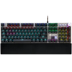 CANYON Nightfall GK-7 Wired Gaming KeyboardBlack 104 mechanical switches60 million times key life 22 types - thumbnail 1