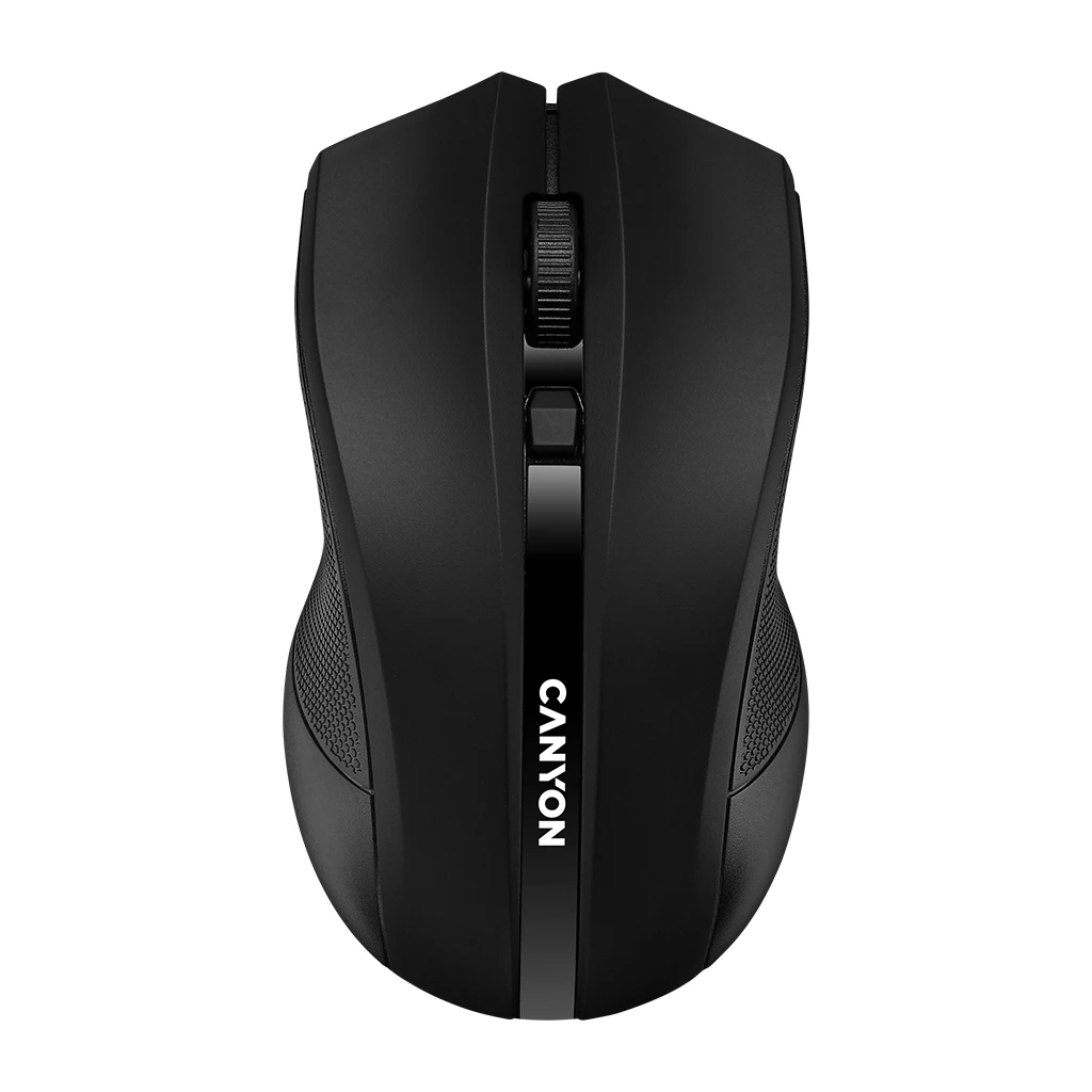 CANYON MW-5 2.4GHz wireless Optical Mouse with 4 buttons DPI 800/1200/1600 Black 122*69*40mm 0.067kg - image 1