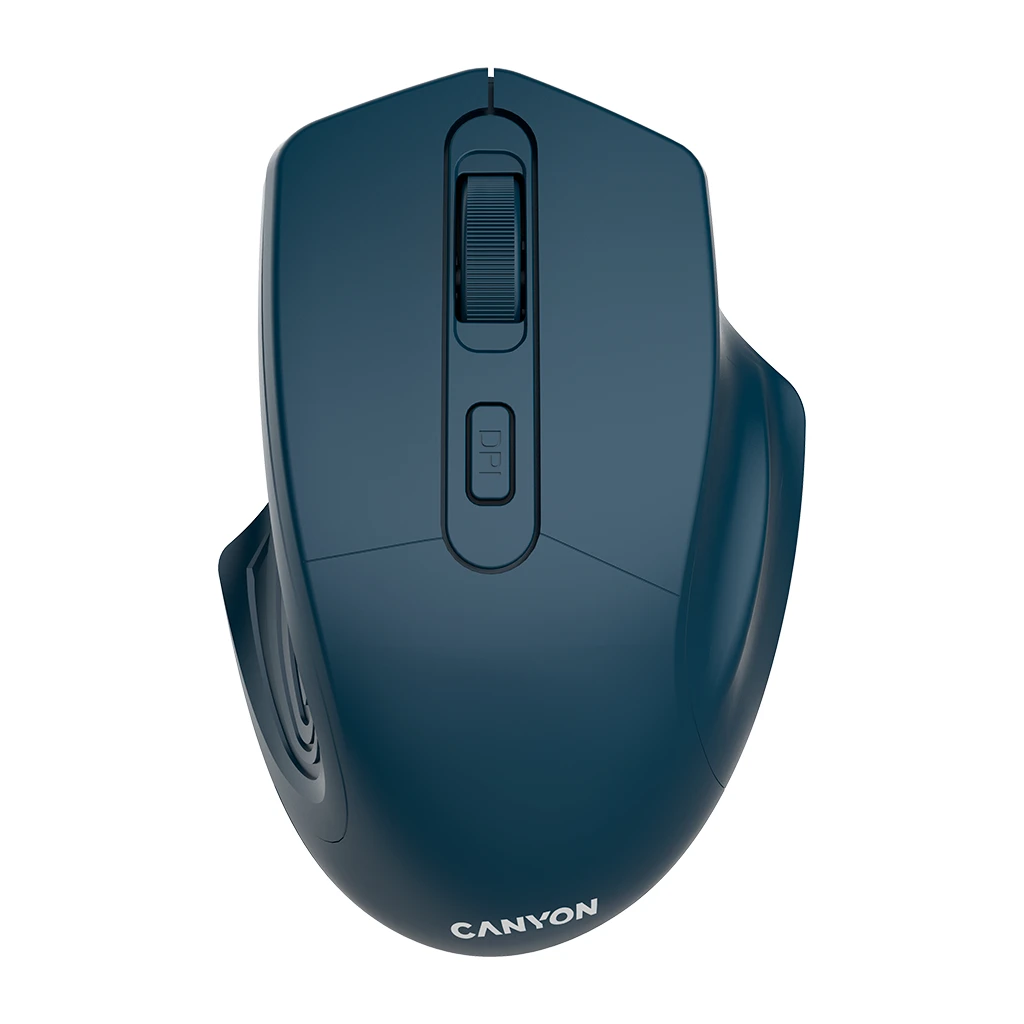 CANYON MW-15 2.4GHz Wireless Optical Mouse with 4 buttons DPI 800/1200/1600 Dark Blue 115*77*38mm 0.064kg - image 1