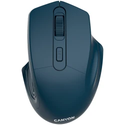 CANYON MW-15 2.4GHz Wireless Optical Mouse with 4 buttons DPI 800/1200/1600 Dark Blue 115*77*38mm 0.064kg - thumbnail 1