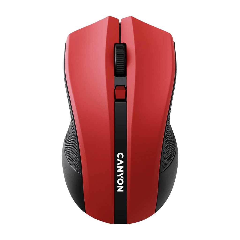 CANYON MW-5 2.4GHz wireless Optical Mouse with 4 buttons DPI 800/1200/1600 Red 122*69*40mm 0.067kg - image 1