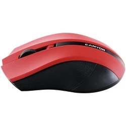CANYON MW-5 2.4GHz wireless Optical Mouse with 4 buttons DPI 800/1200/1600 Red 122*69*40mm 0.067kg - thumbnail 3
