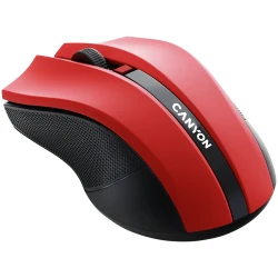 CANYON MW-5 2.4GHz wireless Optical Mouse with 4 buttons DPI 800/1200/1600 Red 122*69*40mm 0.067kg - thumbnail 4