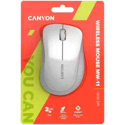 CANYON MW-11 2.4 GHz  Wireless mouse with 3 buttons DPI 1200 Battery:AAA*2pcs  pearl - thumbnail 4