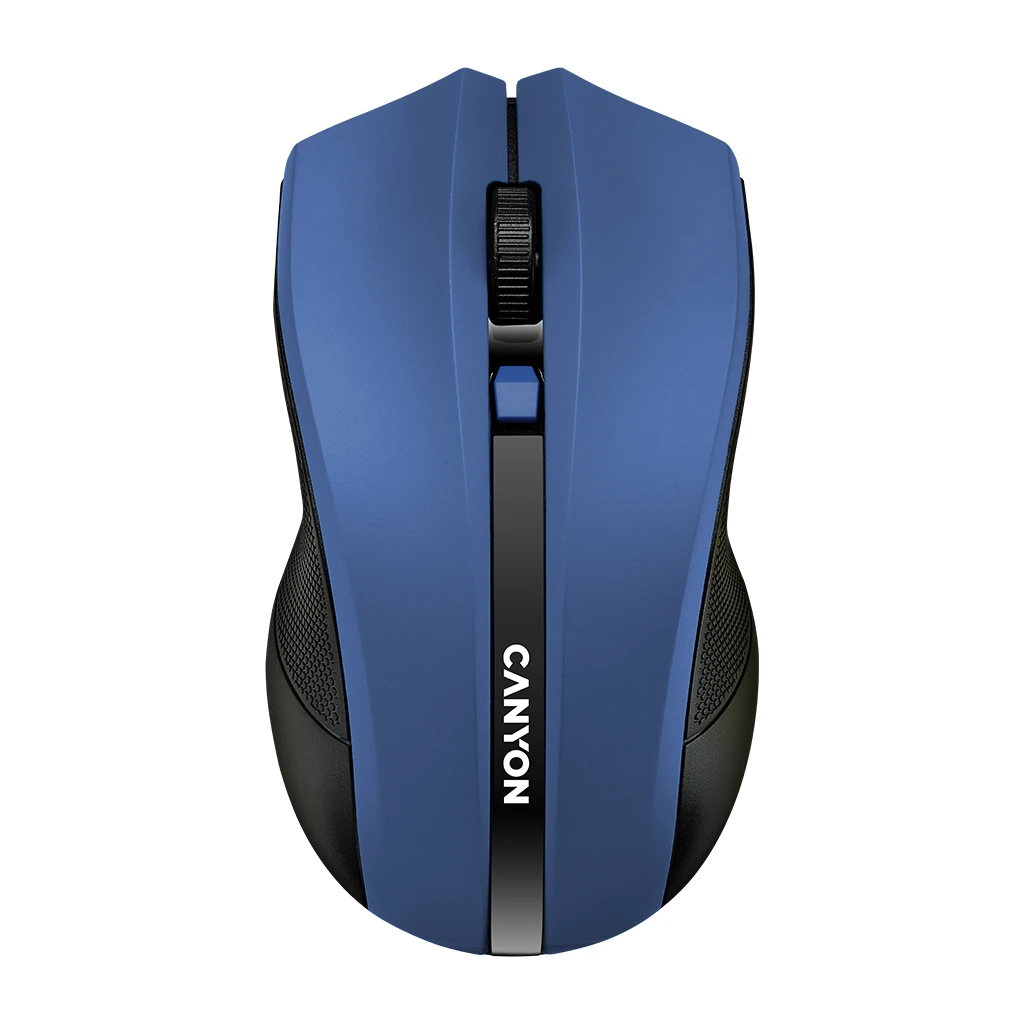 CANYON MW-5 2.4GHz wireless Optical Mouse with 4 buttons DPI 800/1200/1600 Blue 122*69*40mm 0.067kg - image 1