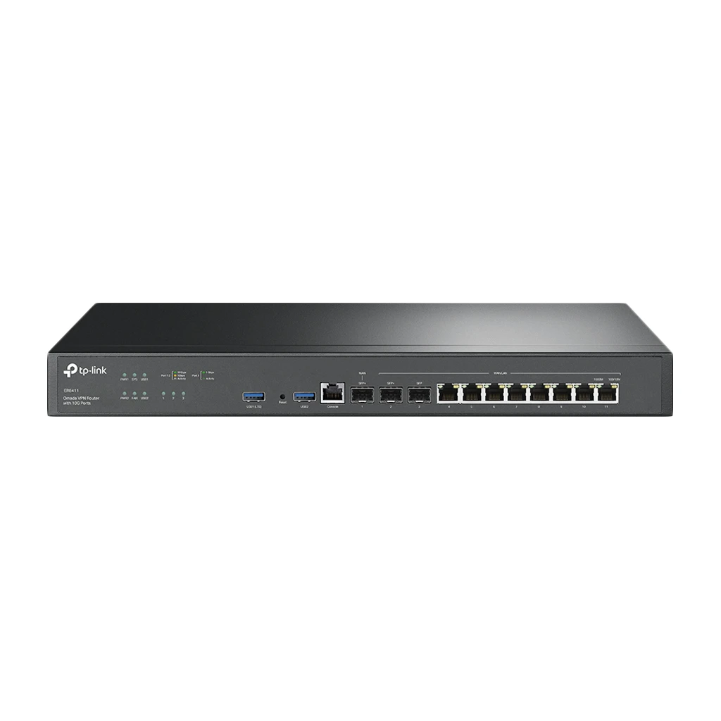 TP-Link ER8411 Omada VPN Router with 10G Ports 1× 10G SFP+ WAN Port1× 10G SFP+ - image 1