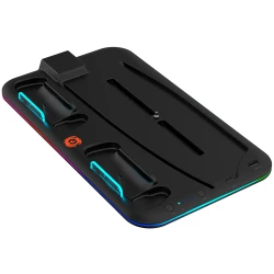 CANYON CS-5 PS5 Charger stand with RGB light 315*185*28mm with 23CM+0.5cm cable 475±10g Black - thumbnail 2