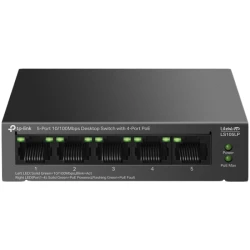 TP-Link LS105LP 5-Portni 10/100 Mbps Desktop Switch sa 4 PoE Porta - thumbnail 1
