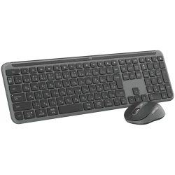 LOGITECH Signature Slim Combo MK950 – Bežična Tastatura i Miš, US International, 2.4GHz/BT, Graphite - thumbnail 4