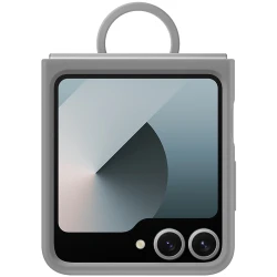 Samsung Galaxy Z Flip6 Silicone Case Gray - thumbnail 1
