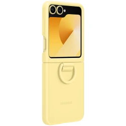 Samsung Galaxy Z Flip6 Silicone Case Yellow - thumbnail 4