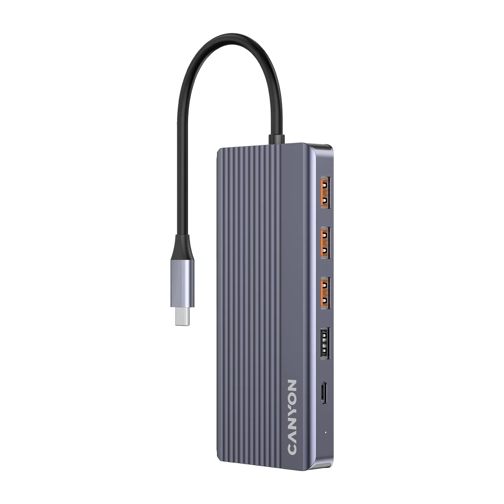 CANYON hub DS-16 13in1 4k USB-C Grey - image 1
