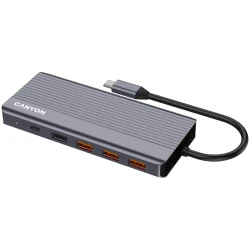 CANYON hub DS-16 13in1 4k USB-C Grey - thumbnail 3