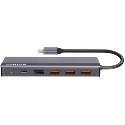 CANYON hub DS-16 13in1 4k USB-C Grey - thumbnail 4