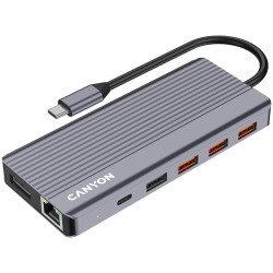 CANYON hub DS-16 13in1 4k USB-C Grey - thumbnail 5