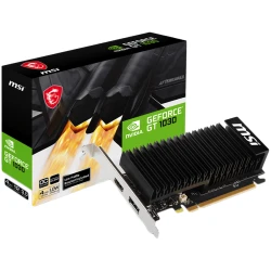 MSI Grafička Karta Nvidia GeForce GT 1030 4GHD4 LP OC, 4GB DDR4, 64-bit, 2100MHz - thumbnail 1