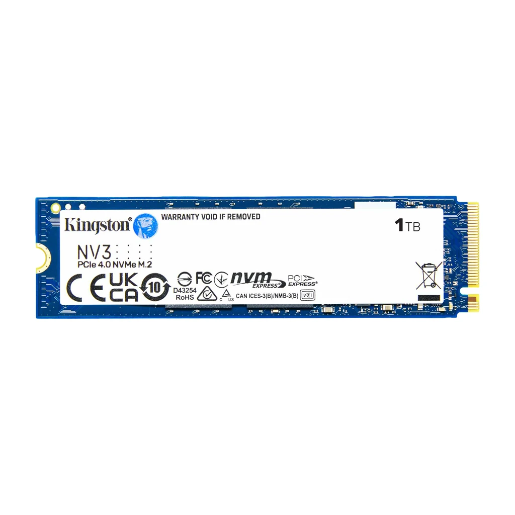 Kingston SSD 1TB NV3 M.2 2280 PCIe 4.0 NVMe SSD  EAN: 740617344790 - image 1