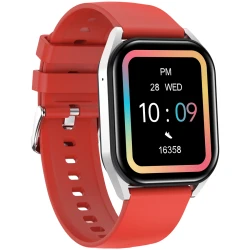 CANYON smart watch Chatter SW-58 BT-CALL Silver Red - thumbnail 2