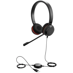 JABRA EVOLVE 30 II MS Stereo USB Headband Noise cancelling USB and 3.5 connectivity with - thumbnail 4