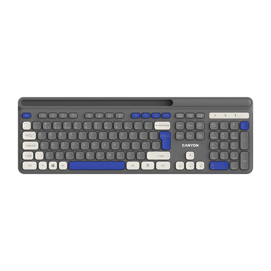 CANYON keyboard HKB-W03 EN/AD AAA Wireless Grey - image 1