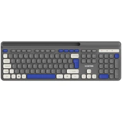 CANYON keyboard HKB-W03 EN/AD AAA Wireless Grey - thumbnail 1