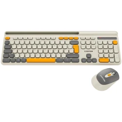 CANYON HSET-W5 EN/AD Keyboard+Mouse AAA+AA Wireless Beige - thumbnail 2
