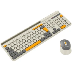 CANYON HSET-W5 EN/AD Keyboard+Mouse AAA+AA Wireless Beige - thumbnail 5