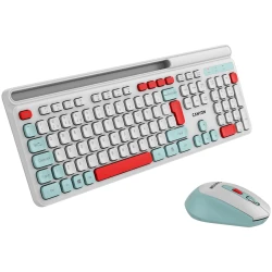 CANYON HSET-W5 EN/AD Keyboard+Mouse AAA+AA Wireless White - thumbnail 4