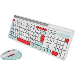 CANYON HSET-W5 EN/AD Keyboard+Mouse AAA+AA Wireless White - thumbnail 5