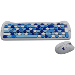 CANYON HSET-W6 EN/AD Keyboard+Mouse Kitty Edition AAA+АА Wireless Blue - thumbnail 5