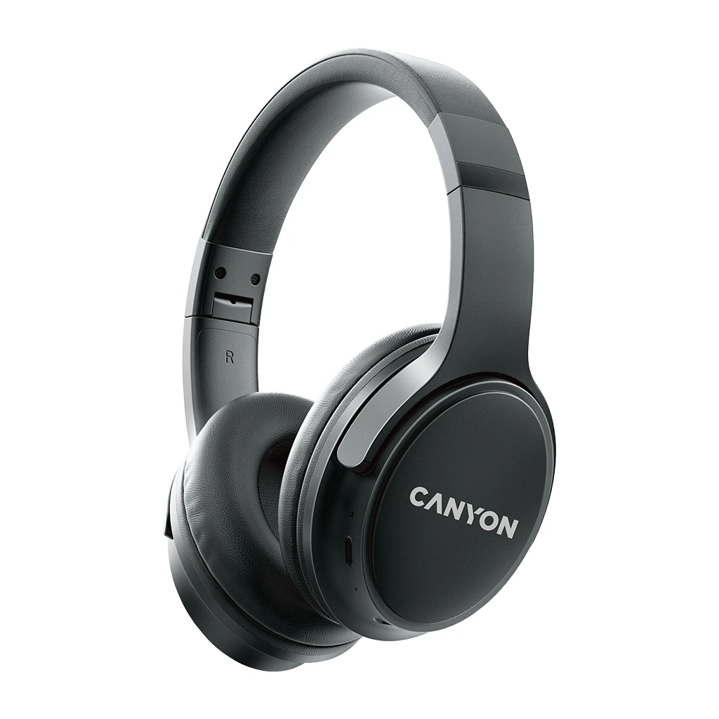 CANYON Slušalice OnRiff 4 Black - Žičane, Stereo, 3.5mm utičnica, Mikrofon, Kontrolna dugmad - image 1