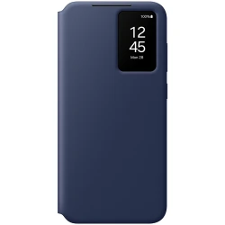 Samsung Galaxy S24 FE Smart View Wallet Case Blue - Stilski Dizajn i Vrhunska Zaštita - thumbnail 1