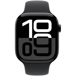 Apple Watch S10 GPS 46mm Jet Black Alu Case with Black Sport Band - M/L - thumbnail 2