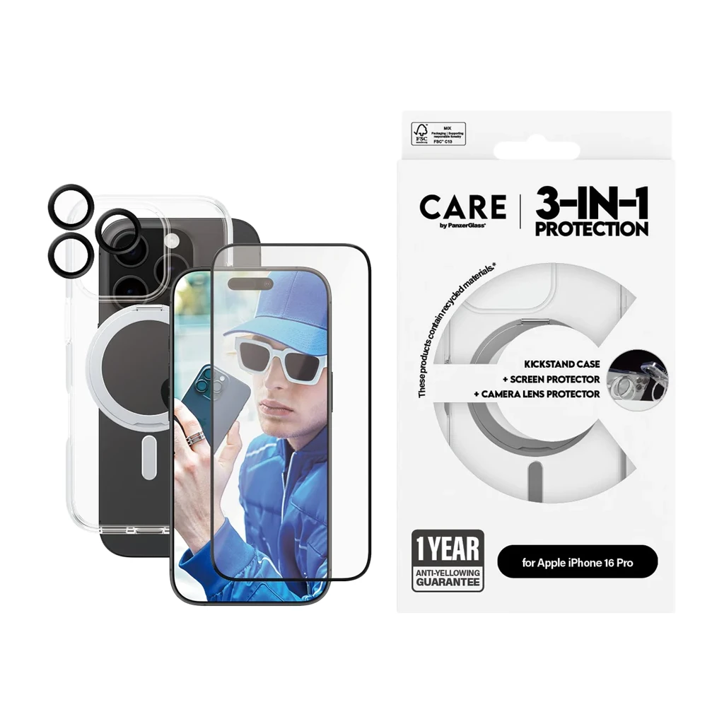 CARE by PanzerGlass Feature 3-in-1 Ceramic Bundle iPhone '24 6.3'' Pro - image 1