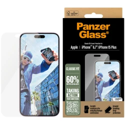 PanzerGlass Screen Protector iPhone 16 Plus | Classic Fit - thumbnail 1